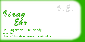 virag ehr business card